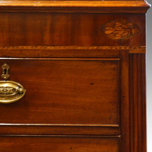 fig 2. Georgian inlaid mahogany chest of drawers