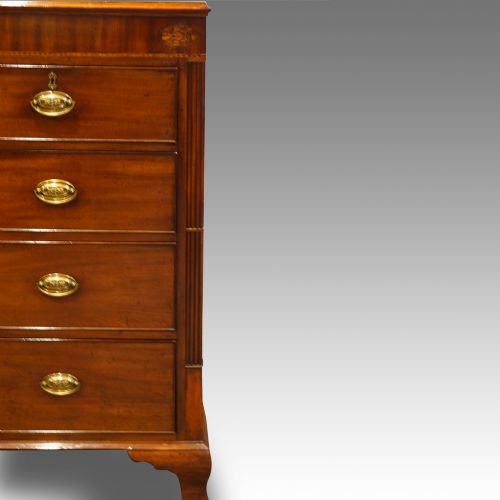 fig 3. Georgian inlaid mahogany chest of drawers