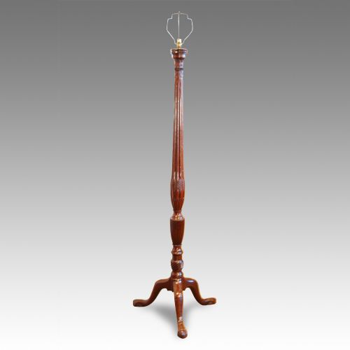Antique Mahogany Standard Lamp