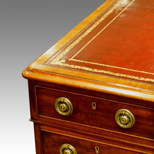 fig 2. Early Victorian mahogany pedestal desk