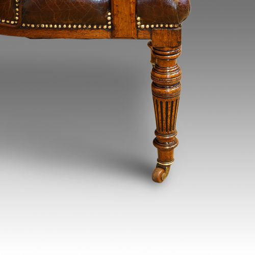 fig 4. Victorian oak desk chair