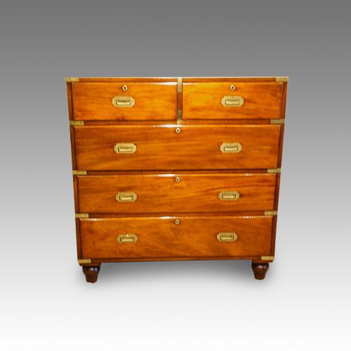 Victorian Mahogany Campaign Chest