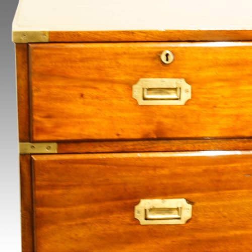 fig 2. Victorian mahogany campaign chest