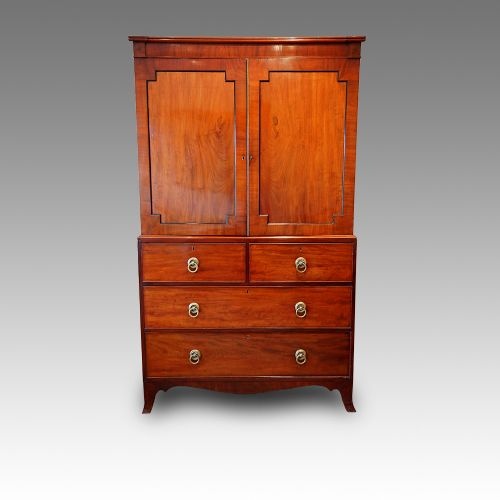 Regency Mahogany Linen Press