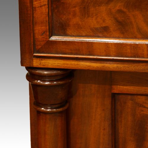 fig 2. William IV mahogany secretaire bookcase