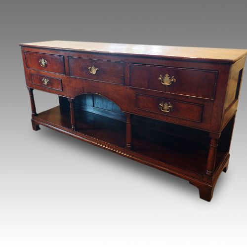 fig 1. Antique oak potboard dresser