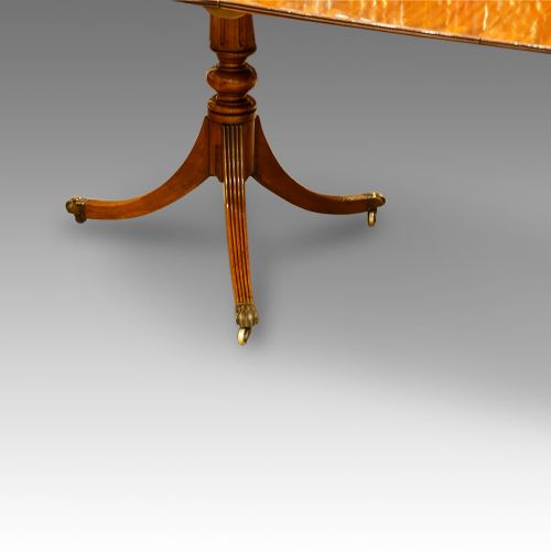 fig 2. Regency style mahogany 3 pillar dining table