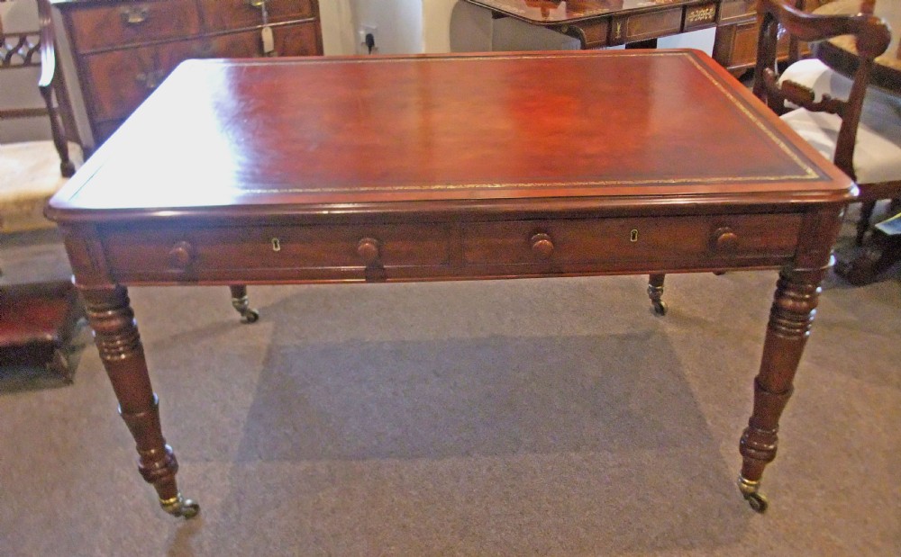 William IV mahogany partners writing table