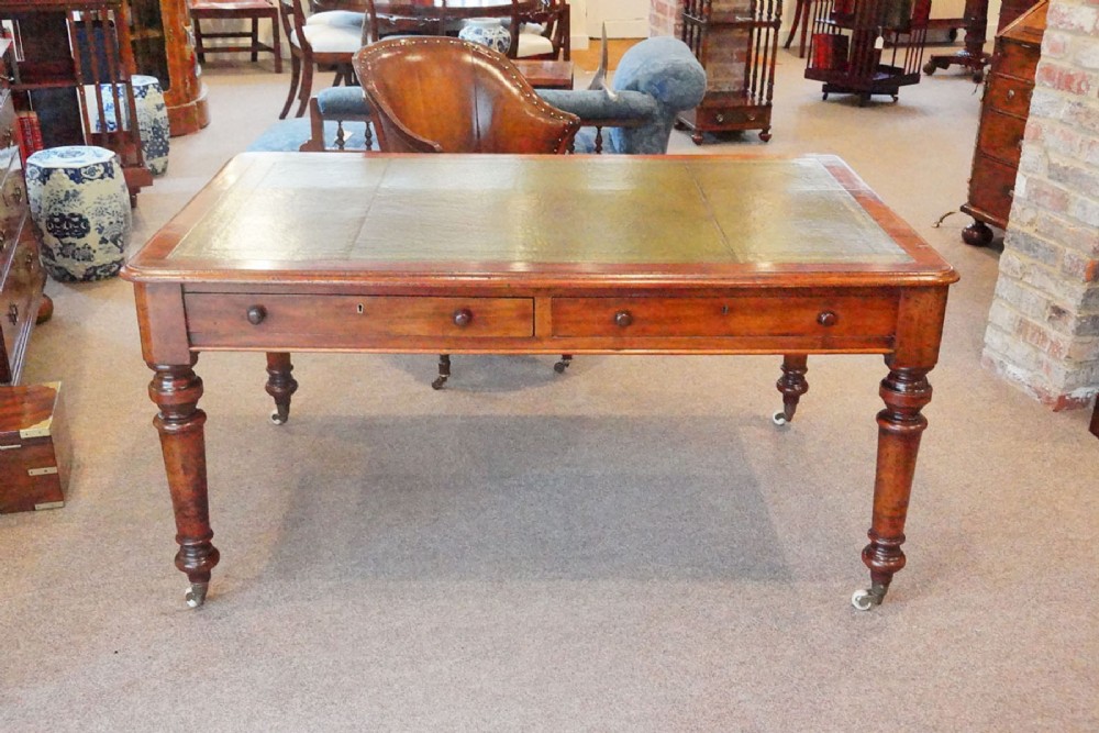 Victorian mahogany partners writing desk