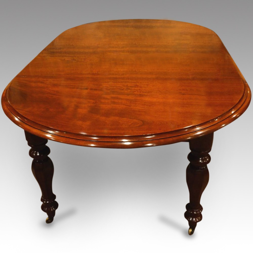 Victorian mahogany extending circular dining table
