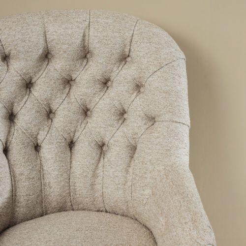 A 19TH CENTURY BUTTON BACK ARMCHAIR - ADDITIONAL PHOTO 2