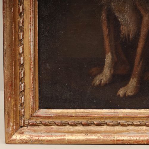 A 19TH CENTURY PAINTING OF A DOG - ADDITIONAL PHOTO 2