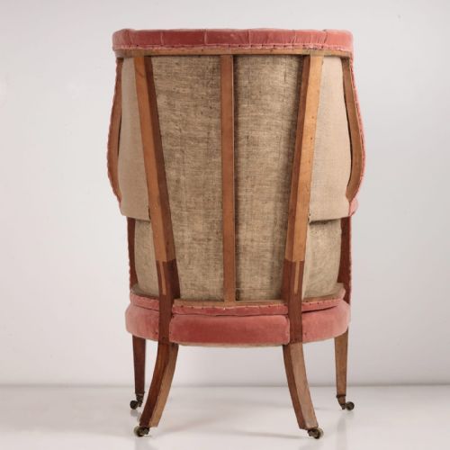 AN 18TH CENTURY BARREL BACK ARMCHAIR - ADDITIONAL PHOTO 10