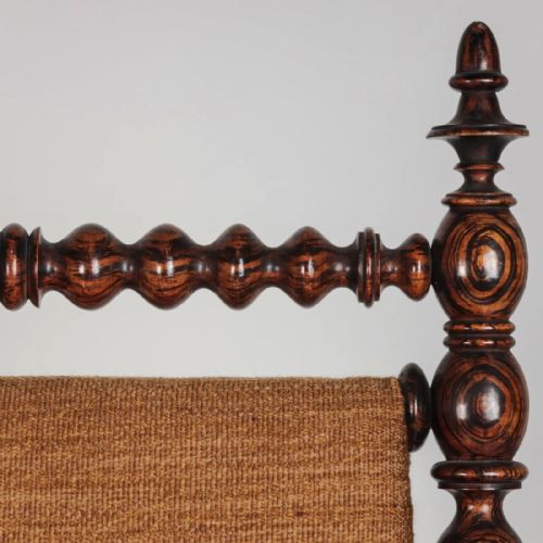A PAIR OF 19TH CENTURY FAUX ROSEWOOD ARMCHAIRS - ADDITIONAL PHOTO 3