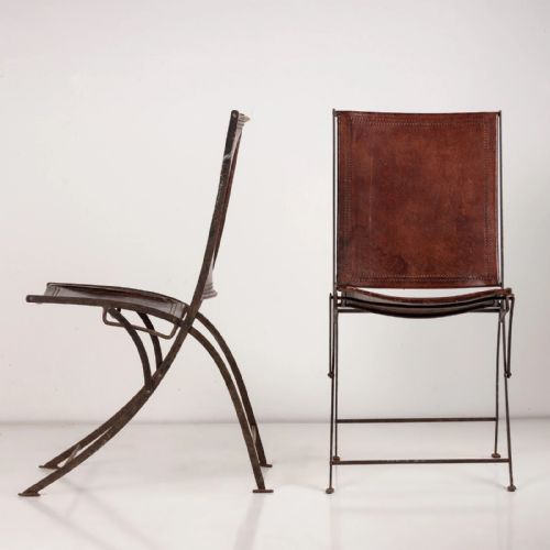 A PAIR OF FRENCH LEATHER CHAIRS CIRCA 1900 - ADDITIONAL PHOTO 5