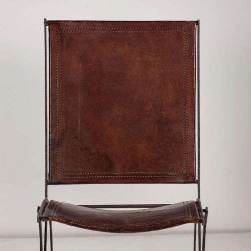 A PAIR OF FRENCH LEATHER CHAIRS CIRCA 1900 - ADDITIONAL PHOTO 6