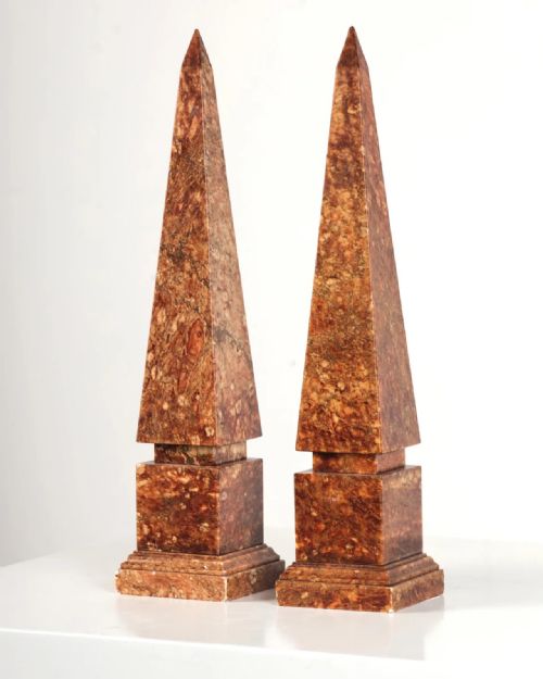 A PAIR OF 20TH CENTURY OBELISKS - ADDITIONAL PHOTO 1