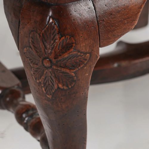 A 19TH CENTURY FRENCH PROVINCIAL CHAIR - ADDITIONAL PHOTO 5
