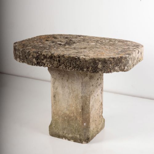 A 19TH CENTURY FRENCH STONE TABLE - ADDITIONAL PHOTO 6