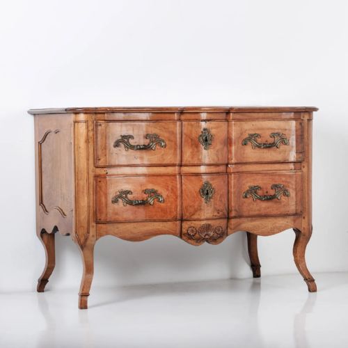 A 19TH CENTURY FRENCH WALNUT COMMODE - ADDITIONAL PHOTO 1
