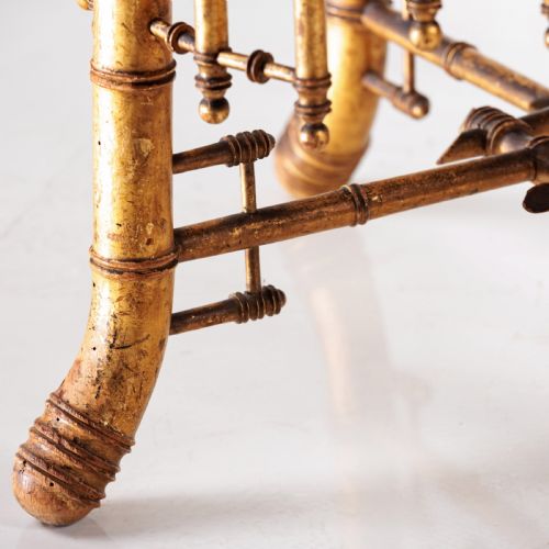 A 19TH CENTURY FAUX BAMBOO STOOL - ADDITIONAL PHOTO 5