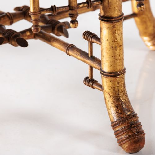 A 19TH CENTURY FAUX BAMBOO STOOL - ADDITIONAL PHOTO 6