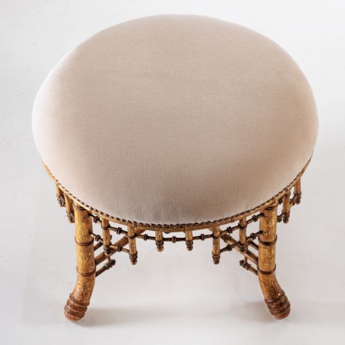 A 19TH CENTURY FAUX BAMBOO STOOL - ADDITIONAL PHOTO 7