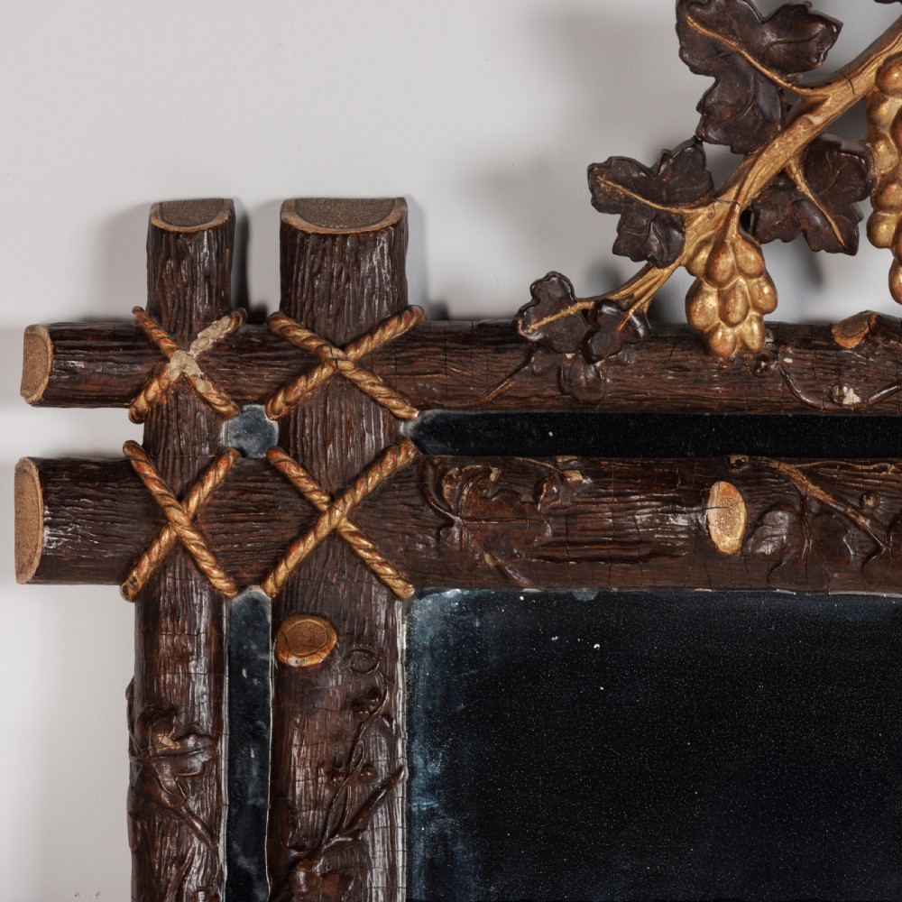 A 19th Century Faux Bois Mirror View III