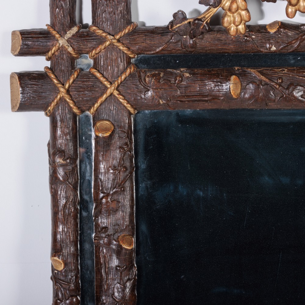 A 19th Century Faux Bois Mirror View V