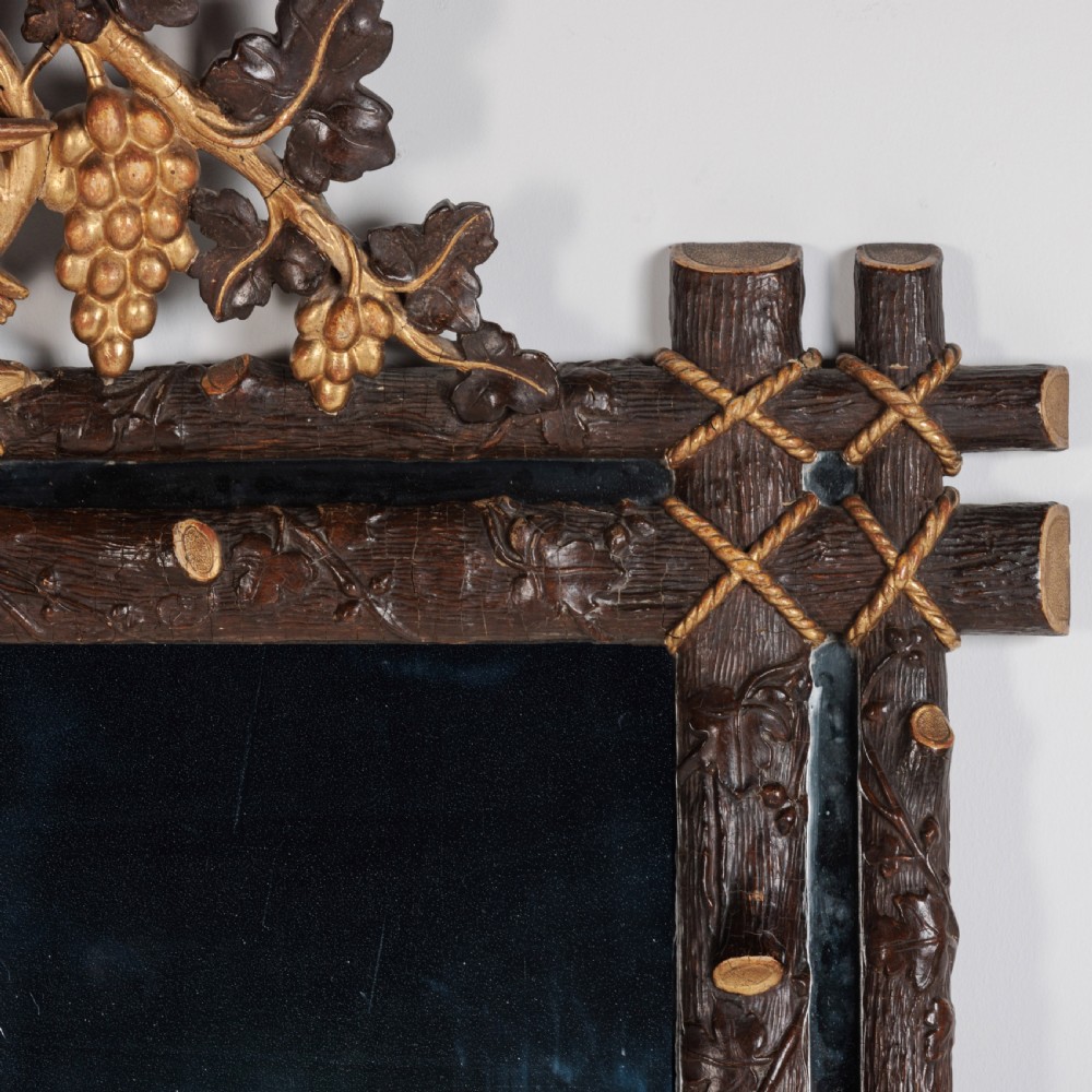 A 19th Century Faux Bois Mirror View VI