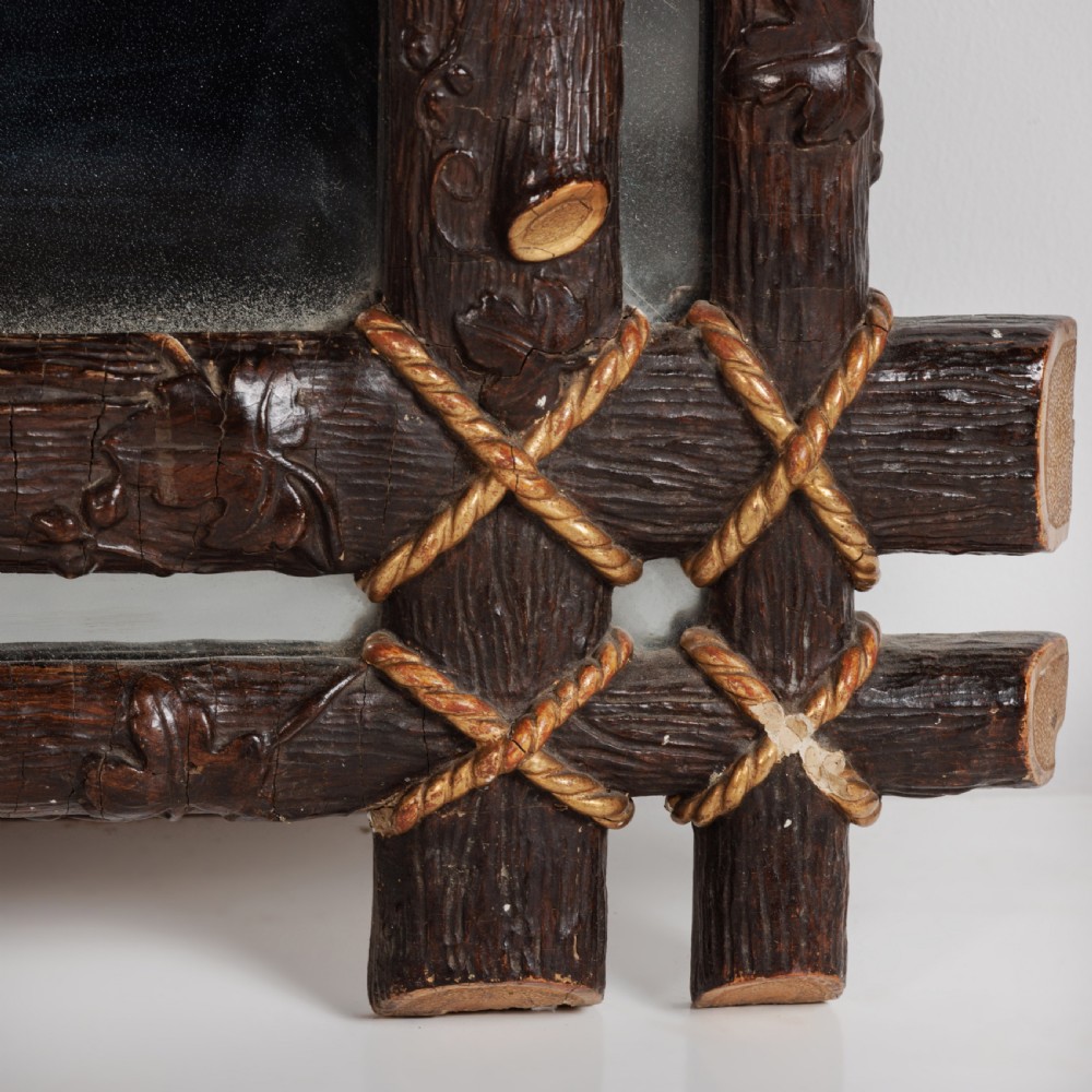 A 19th Century Faux Bois Mirror View IX