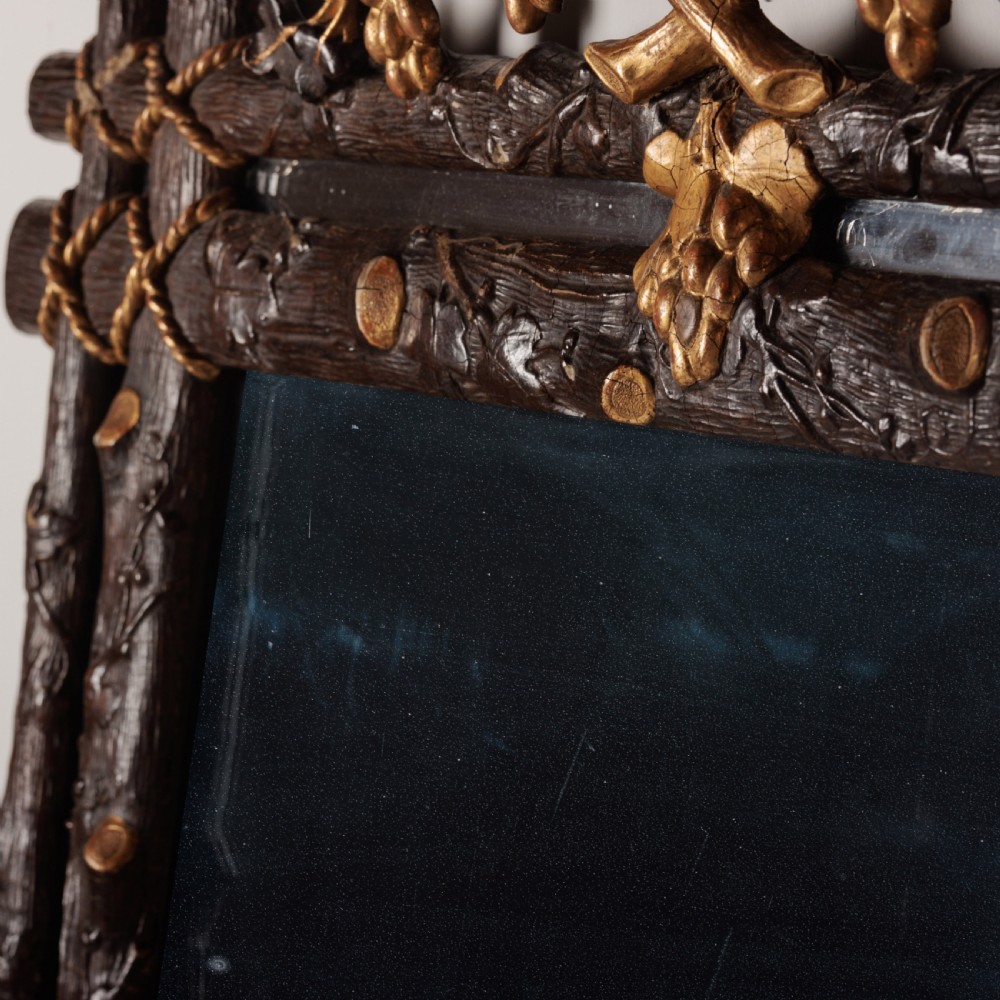 A 19th Century Faux Bois Mirror View XII