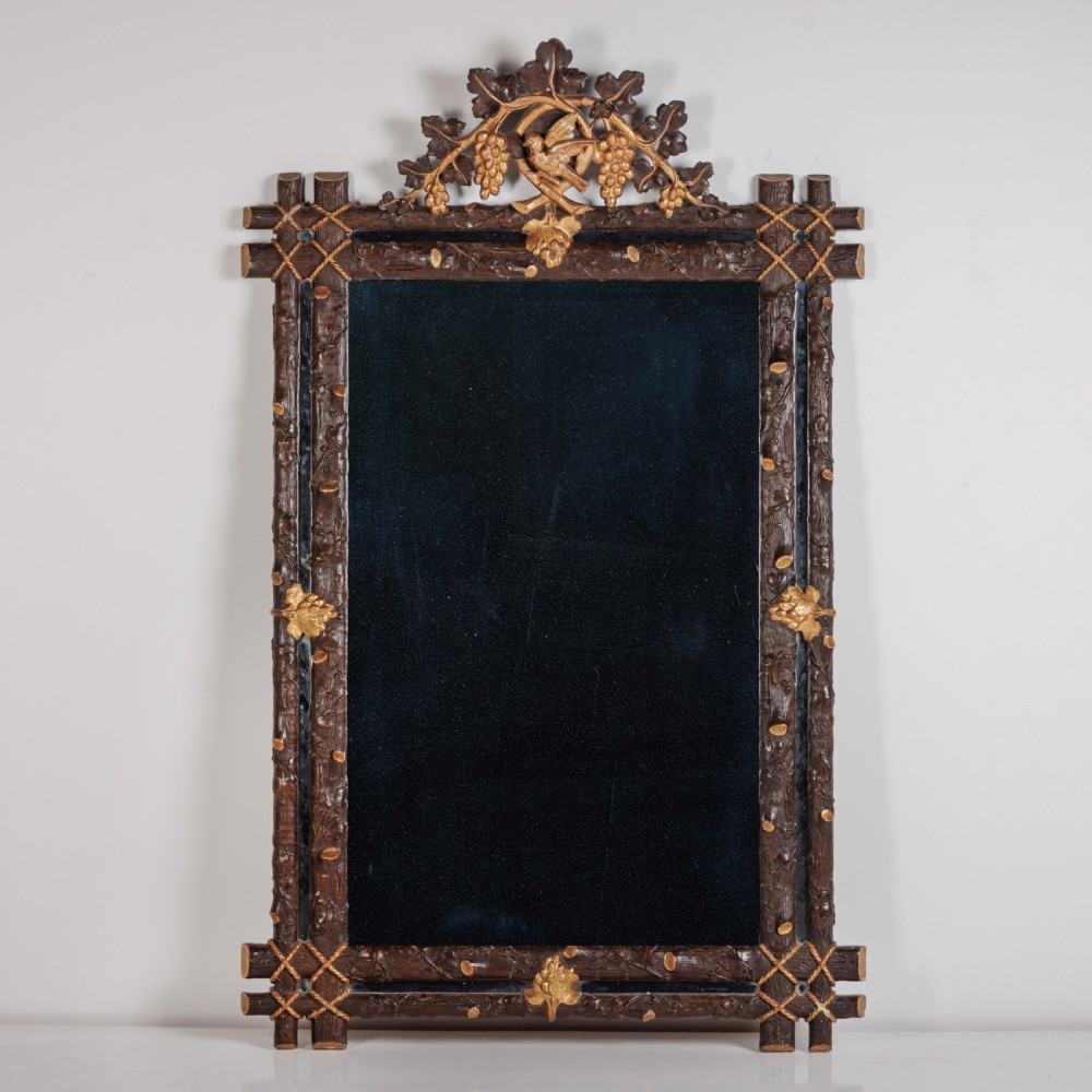 A 19th Century Faux Bois Mirror View XIII