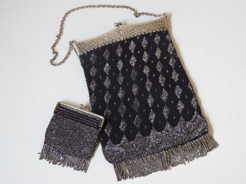 Edwardian Beaded Evening Bag with Purse
