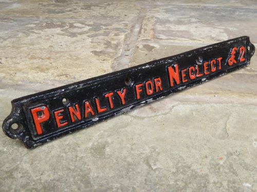 Late 19th Century Railway Sign