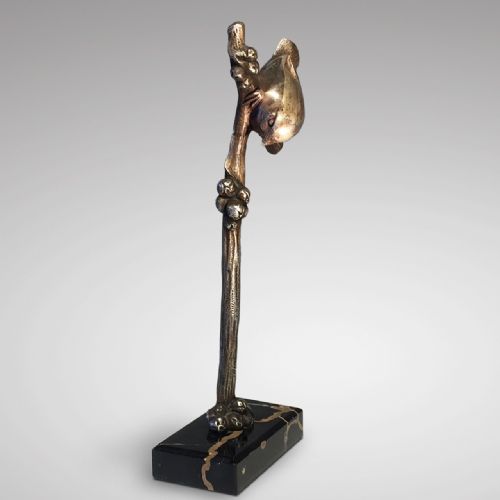 Art Deco Silvered Bronze Wren