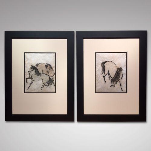 Pair of 18th Century Ooka Shumboku Prints