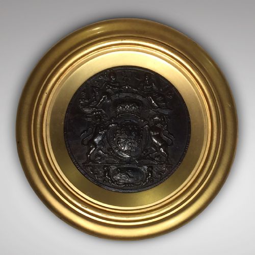 19th Century Plaque with Royal Coat of Arms