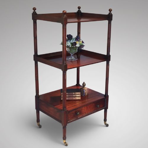 George IV Mahogany Whatnot
