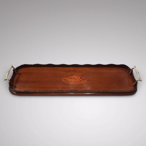Edwardian Mahogany Drinks Tray