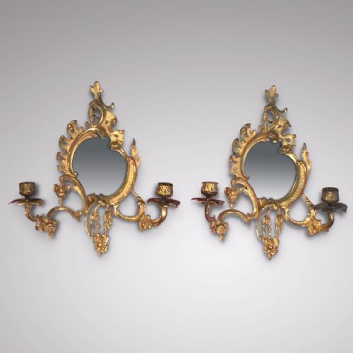 Pair of 19th Century Gilt Metal Girandoles