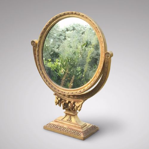 19th Century French Gilt Dressing Mirror