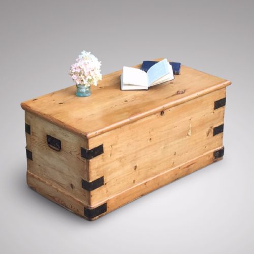 Victorian Pine Chest/blanket Box