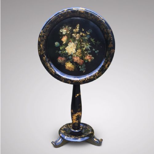 Jennens & Bettridge Papier Mache Pedestal Table