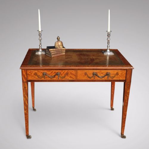 George III Satinwood & Inlaid Writing Table