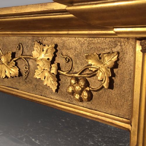 Spectacular Regency Giltwood Overmantle Mirror