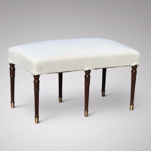 A Superb Regency Mahogany 6 Leg Stool