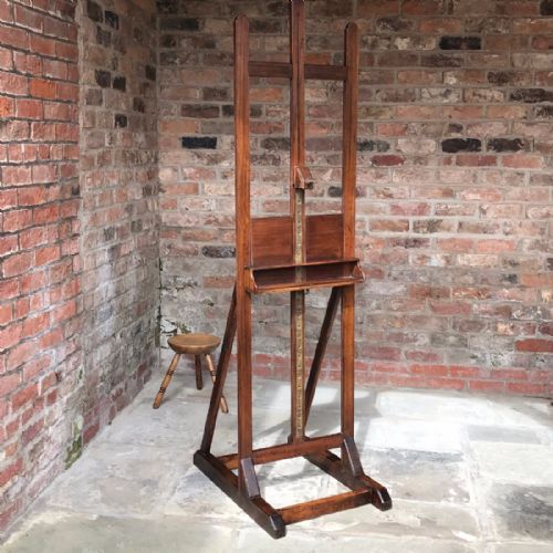 19th Century Mahogany Artist's Easel