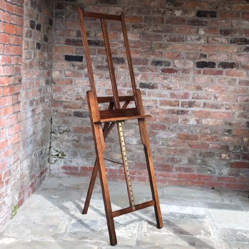 19th Century Mahogany Artists Easel by Vokins