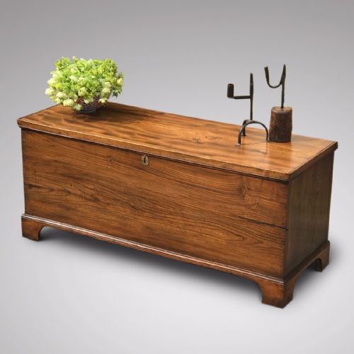 19th Century Elm Coffer/blanket Box
